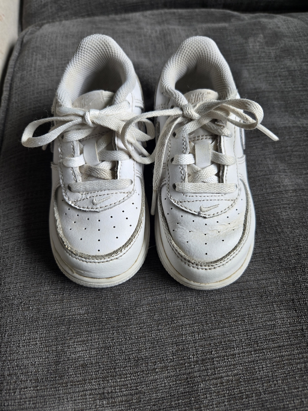 Nike Kids White Lace-Up Sneakers